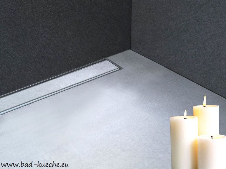 Vanvilla Duschrinne 90cm Edelstahl – Wandablauf Mit Siphon, Befliesbarer Abdeckung, 50mm Abfluss, Inkl. Montagezubehör
